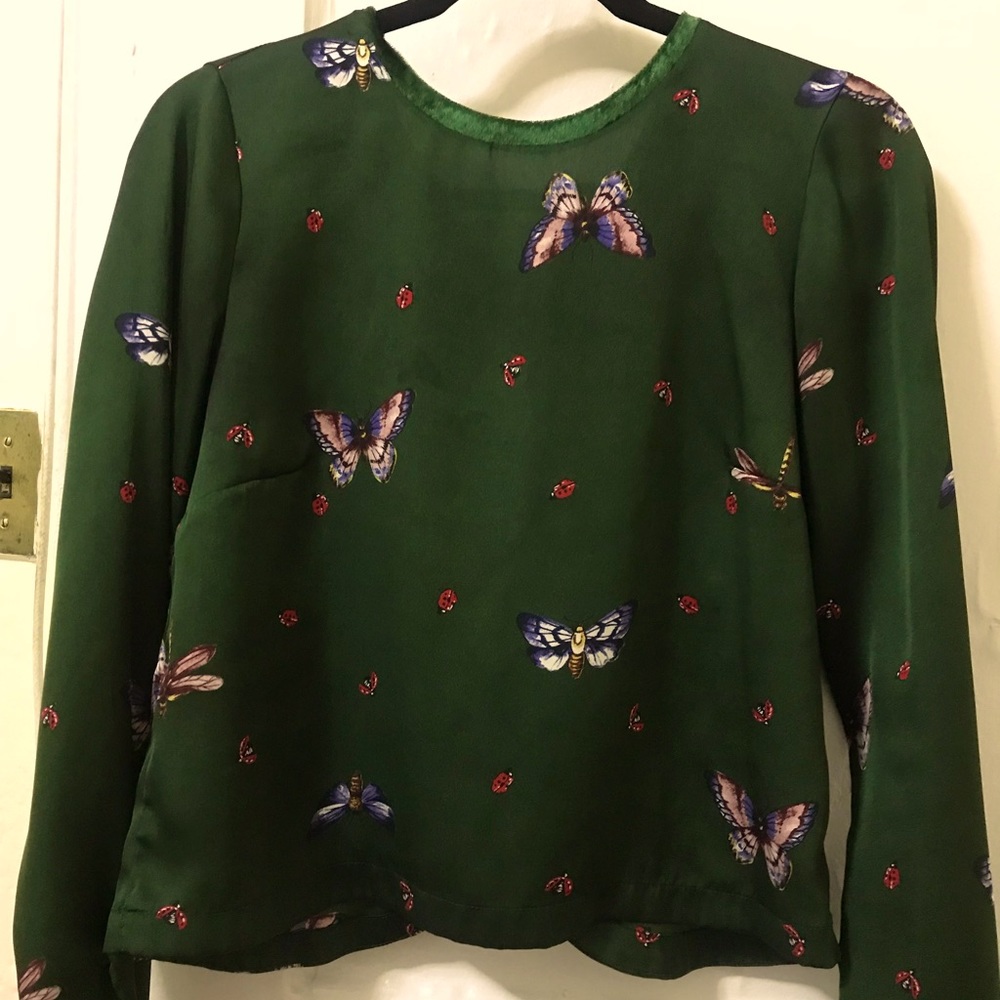 Cute Stradivarius green top size S
